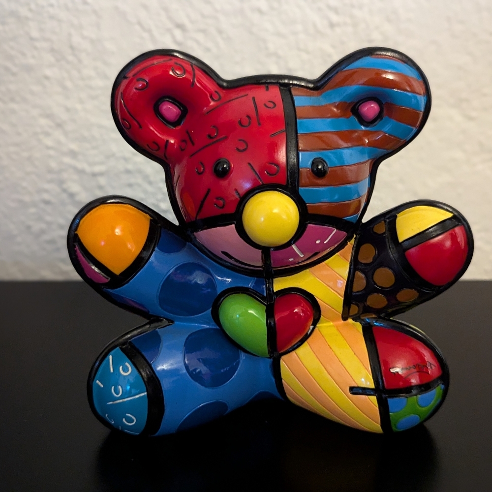 Romero Britto Hope Bear Figurine